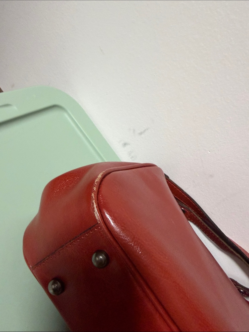 Patricia Nash Red Embossed Floral Crossbody Bag - Picture 3 of 9
